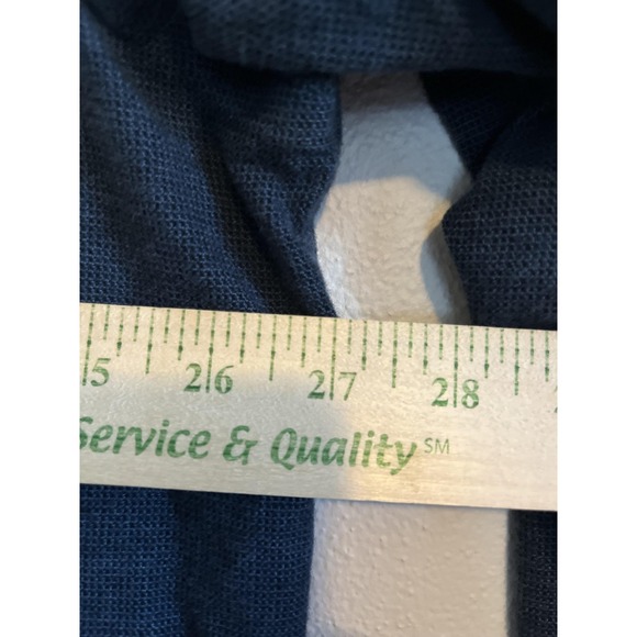 UNTUCKit Shirt Mens 3XL Navy Blue Long Sleeve Button Down Casual Untucked Hem - Picture 5 of 5